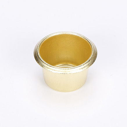 供應(yīng)青銅鎳色燭臺(tái)配件，小蠟燭杯23*18*0.5mm